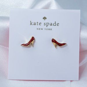 Kate Spade Things We Love Red Heels Stud Earrings (includes DUST BAG)